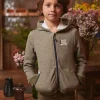Knitwear, Sweater, Cardigan-Sergent Major Kaki KIDS CARDIGAN