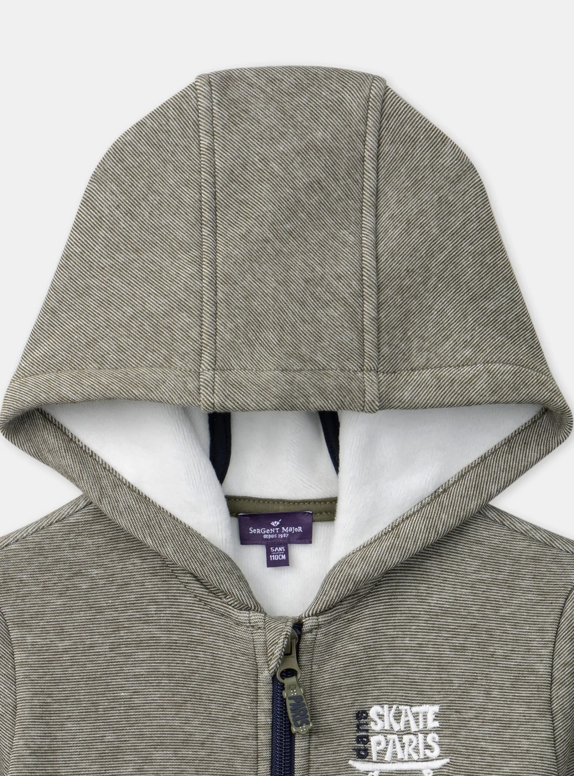 Knitwear, Sweater, Cardigan-Sergent Major Kaki KIDS CARDIGAN