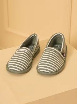 Shoes-Sergent Major Kaki SLIP-ON SLIPPERS