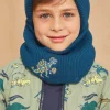 Hats | Beany, Scarf & Gloves-Sergent Major Knitted petrol blue snood