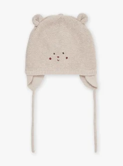 Hat, Mittens-Sergent Major Knitted walnut bonnet