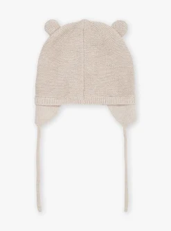 Hat, Mittens-Sergent Major Knitted walnut bonnet
