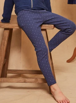 Trousers, Jeans And Legging-Sergent Major 2 leggings in yellow and navy blue