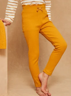 Trousers, Jeans And Legging-Sergent Major 2 leggings in yellow and navy blue