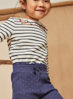 Trousers, Jeans And Legging-Sergent Major 2 leggings in yellow and navy blue