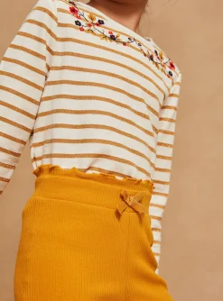Trousers, Jeans And Legging-Sergent Major 2 leggings in yellow and navy blue