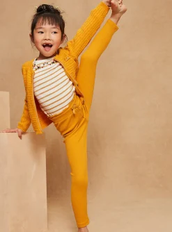 Trousers, Jeans And Legging-Sergent Major 2 leggings in yellow and navy blue