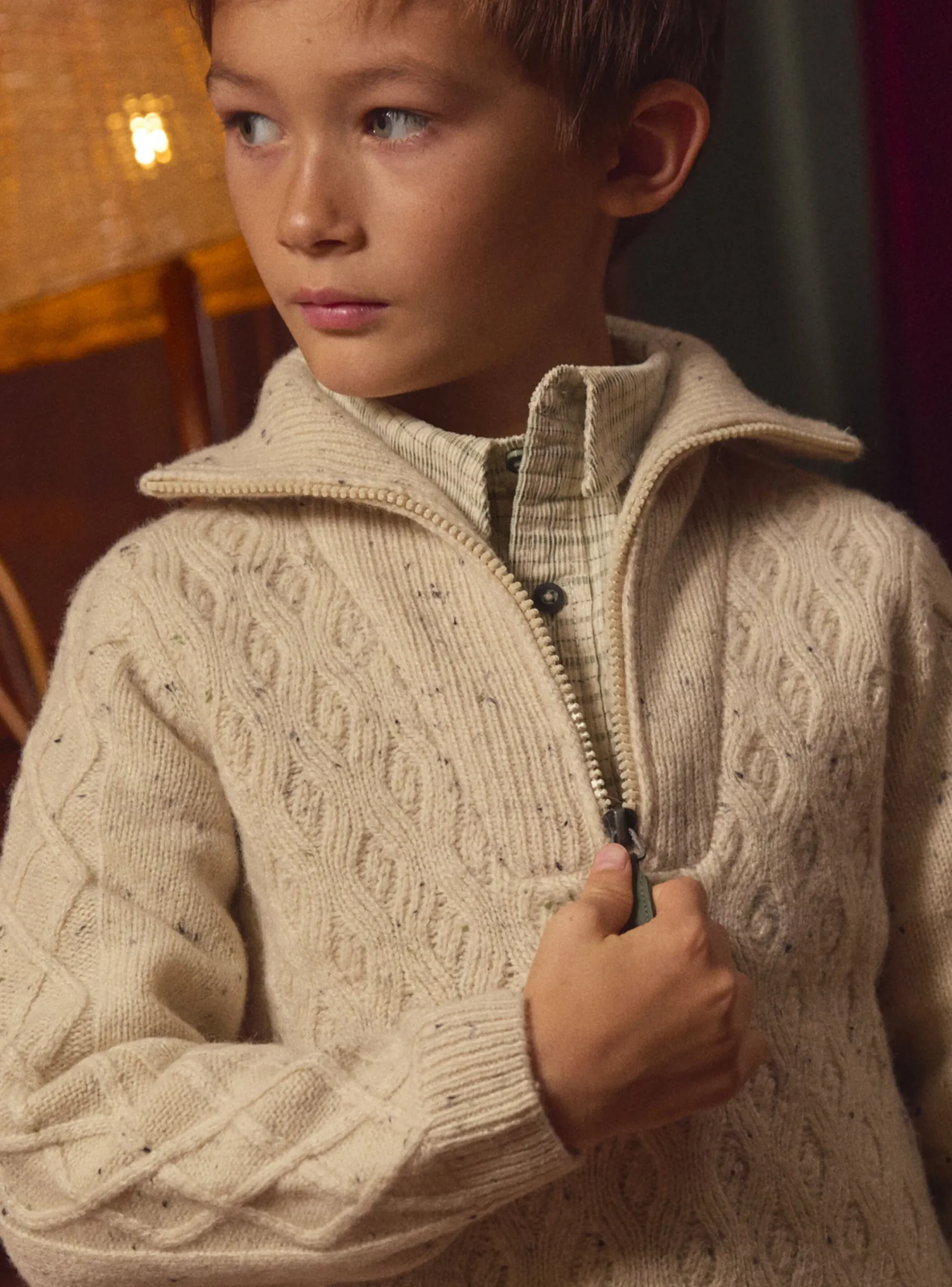 Knitwear, Sweater, Cardigan-Sergent Major Light beige PULLOVER