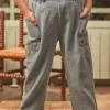 Trousers, Jeans And Legging-Sergent Major Light blue jeans