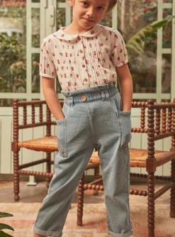 Trousers, Jeans And Legging-Sergent Major Light blue jeans
