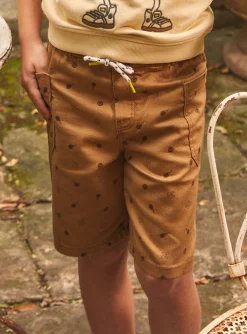 Bermuda Shorts-Sergent Major Light brown BERMUDA
