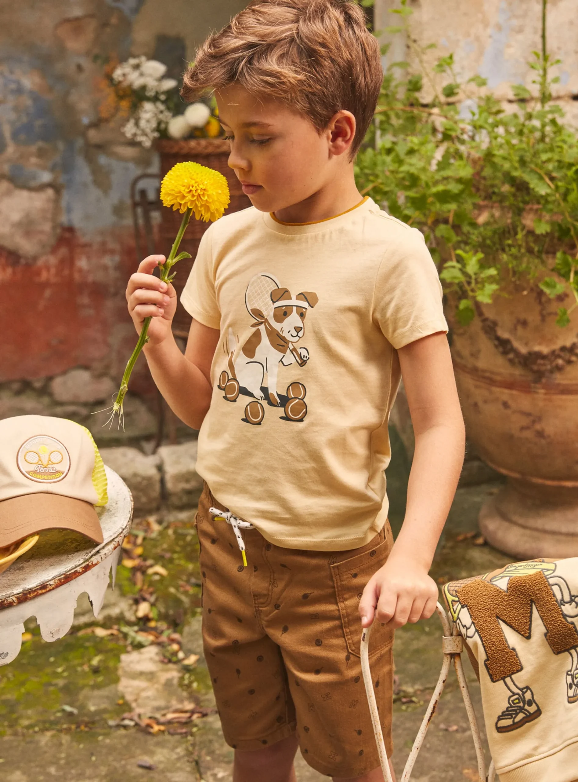 Bermuda Shorts-Sergent Major Light brown BERMUDA