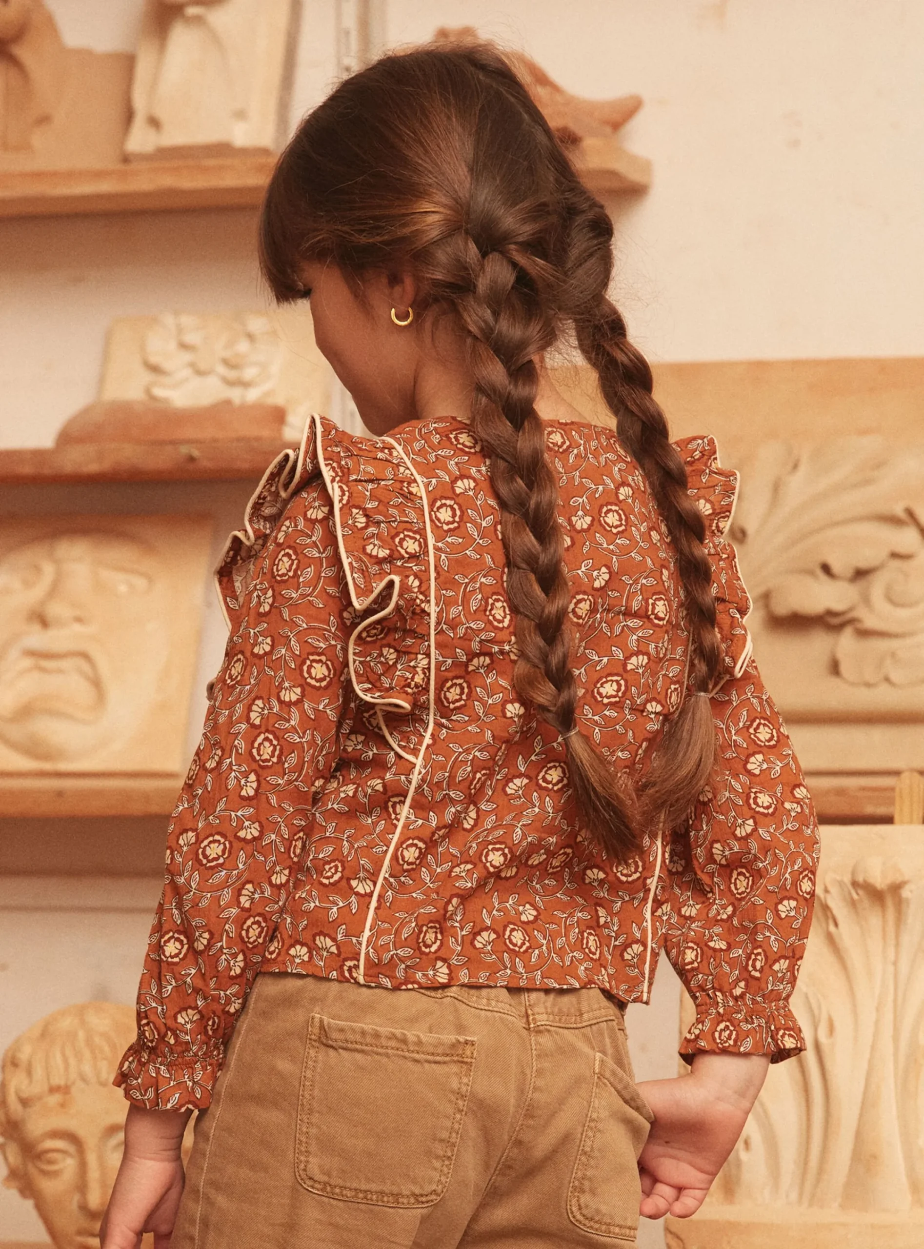 Shirt, T-shirt-Sergent Major Light brown BLOUSE
