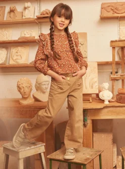 Shirt, T-shirt-Sergent Major Light brown BLOUSE