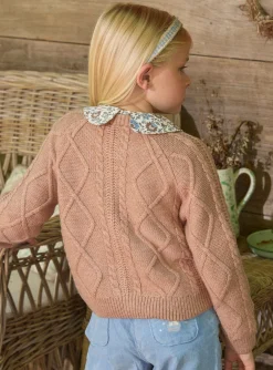 Knitwear, Sweater, Cardigan-Sergent Major Light brown CARDIGAN