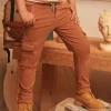Trousers, Jeans-Sergent Major Light brown COMFORT PANTS