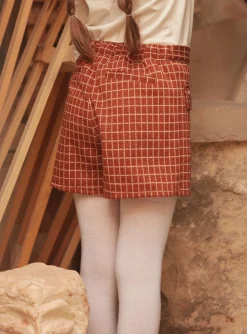 Skirt, Shorts-Sergent Major Light brown MINI SHORT SKIRT