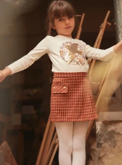 Skirt, Shorts-Sergent Major Light brown MINI SHORT SKIRT
