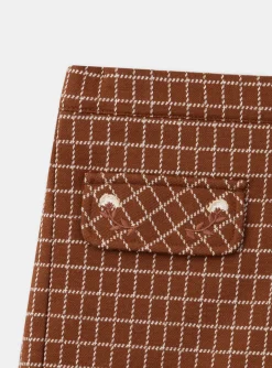 Skirt, Shorts-Sergent Major Light brown MINI SHORT SKIRT