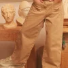 Trousers, Jeans And Legging-Sergent Major Light brown PANTS