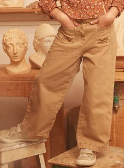 Trousers, Jeans And Legging-Sergent Major Light brown PANTS