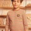 T-shirt, Polo Shirt-Sergent Major Light brown TEE SHIRT LS