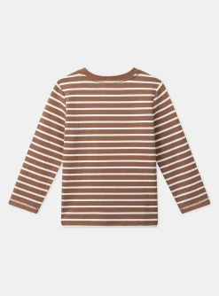 T-shirt, Polo Shirt-Sergent Major Light brown TEE SHIRT LS