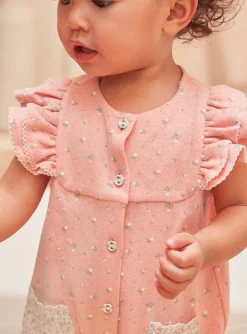 Pajamas & Rompers | Pajamas & Rompers-Sergent Major Light coral BABYGROW