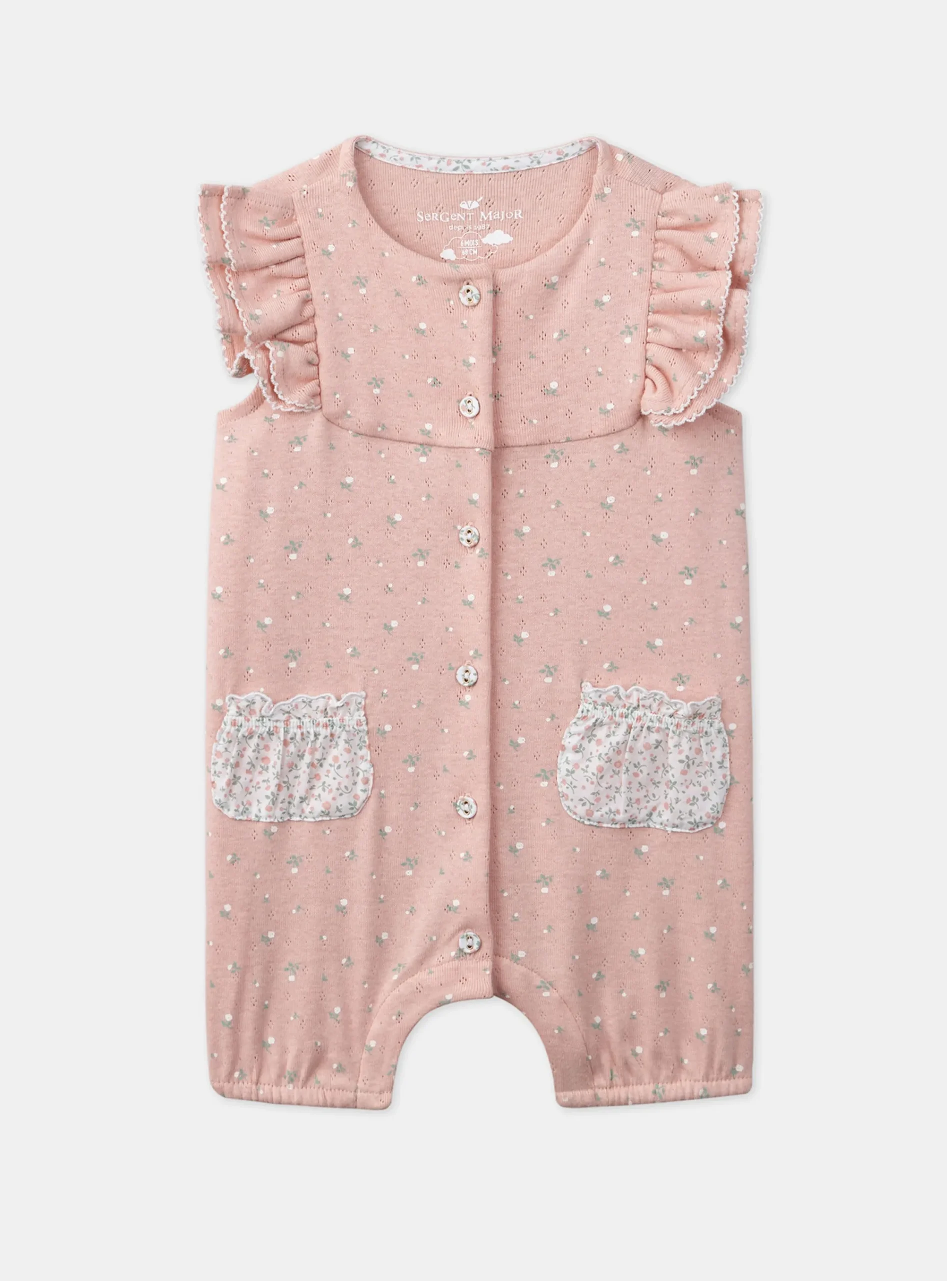 Pajamas & Rompers | Pajamas & Rompers-Sergent Major Light coral BABYGROW