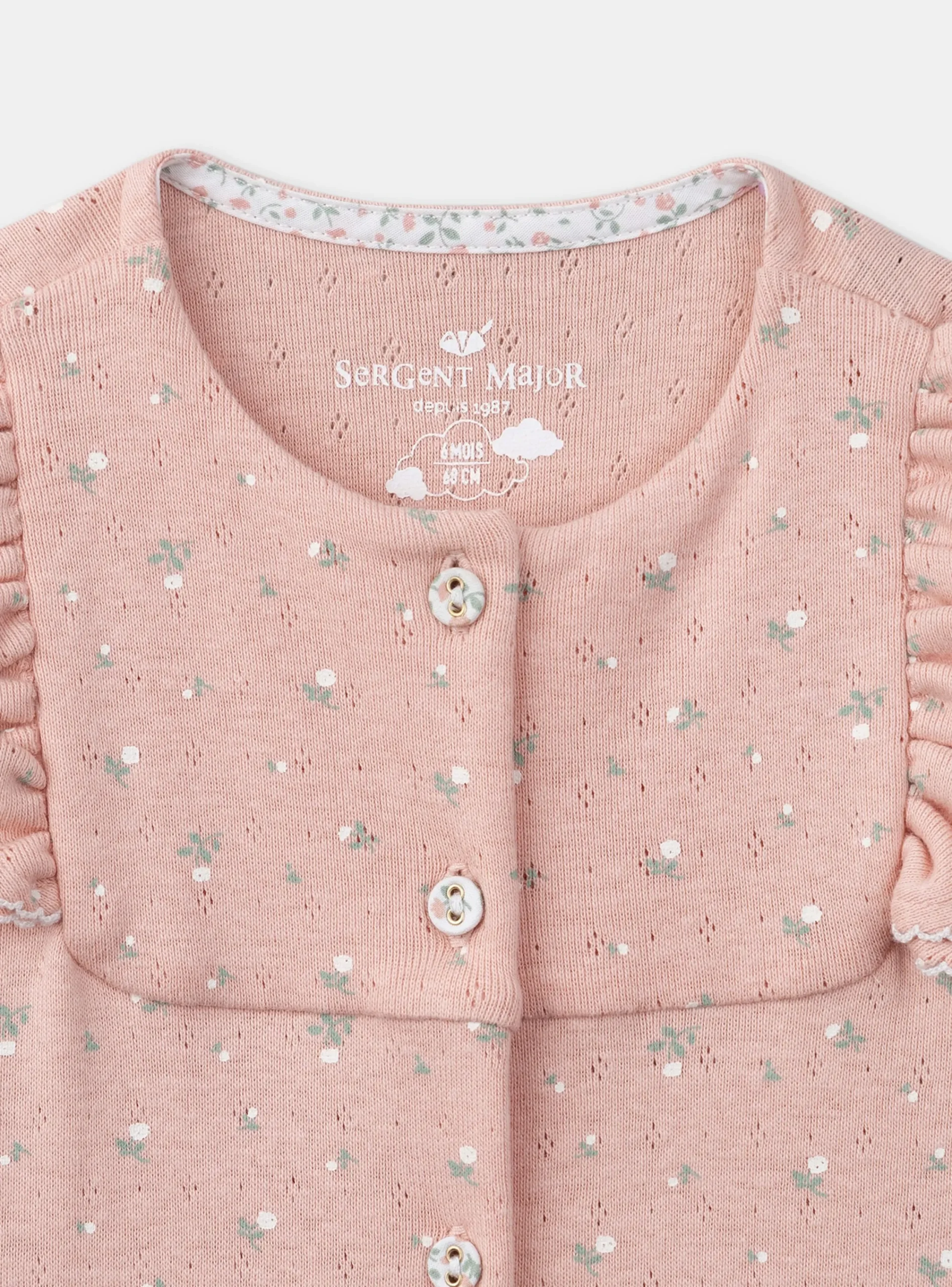 Pajamas & Rompers | Pajamas & Rompers-Sergent Major Light coral BABYGROW