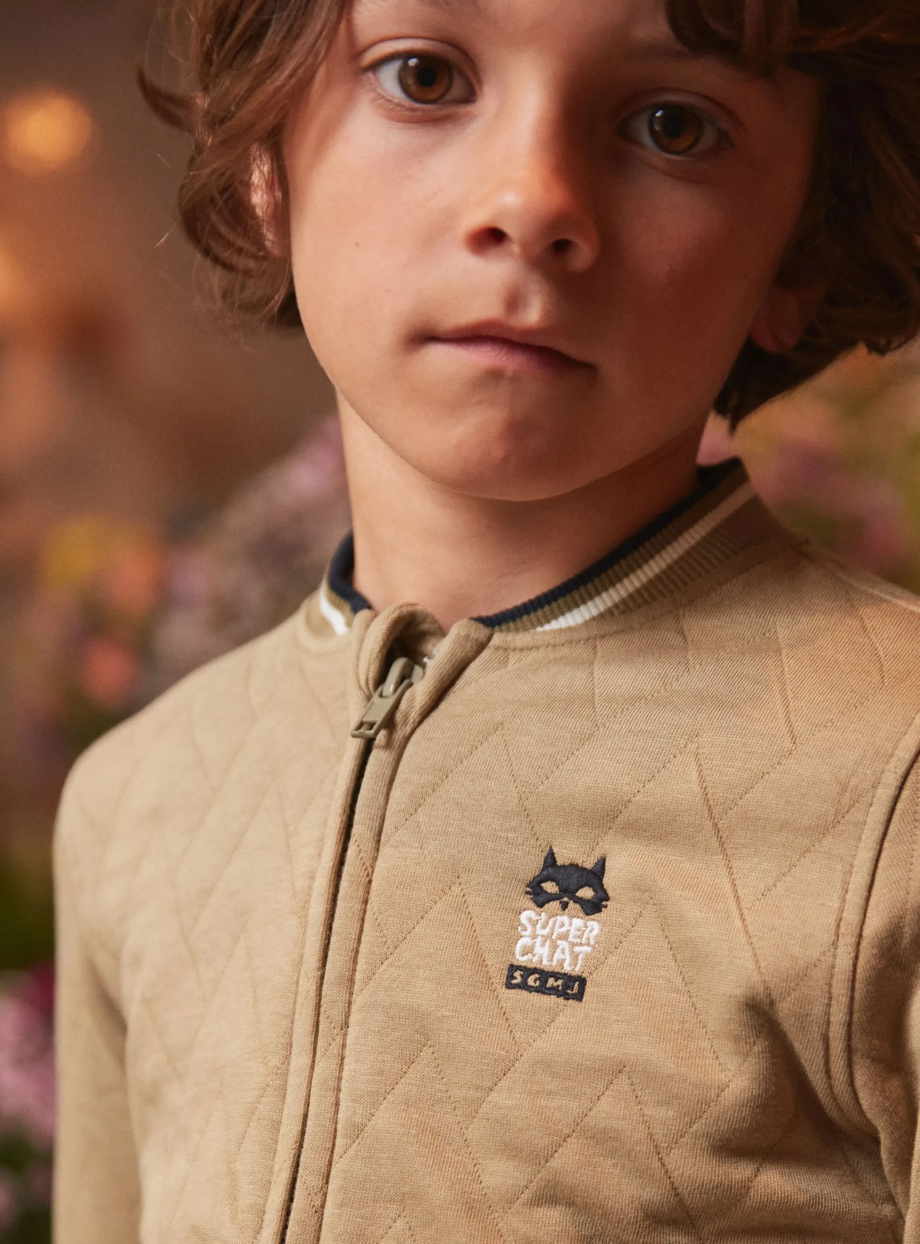 Knitwear, Sweater, Cardigan-Sergent Major Light Kaki KIDS CARDIGAN
