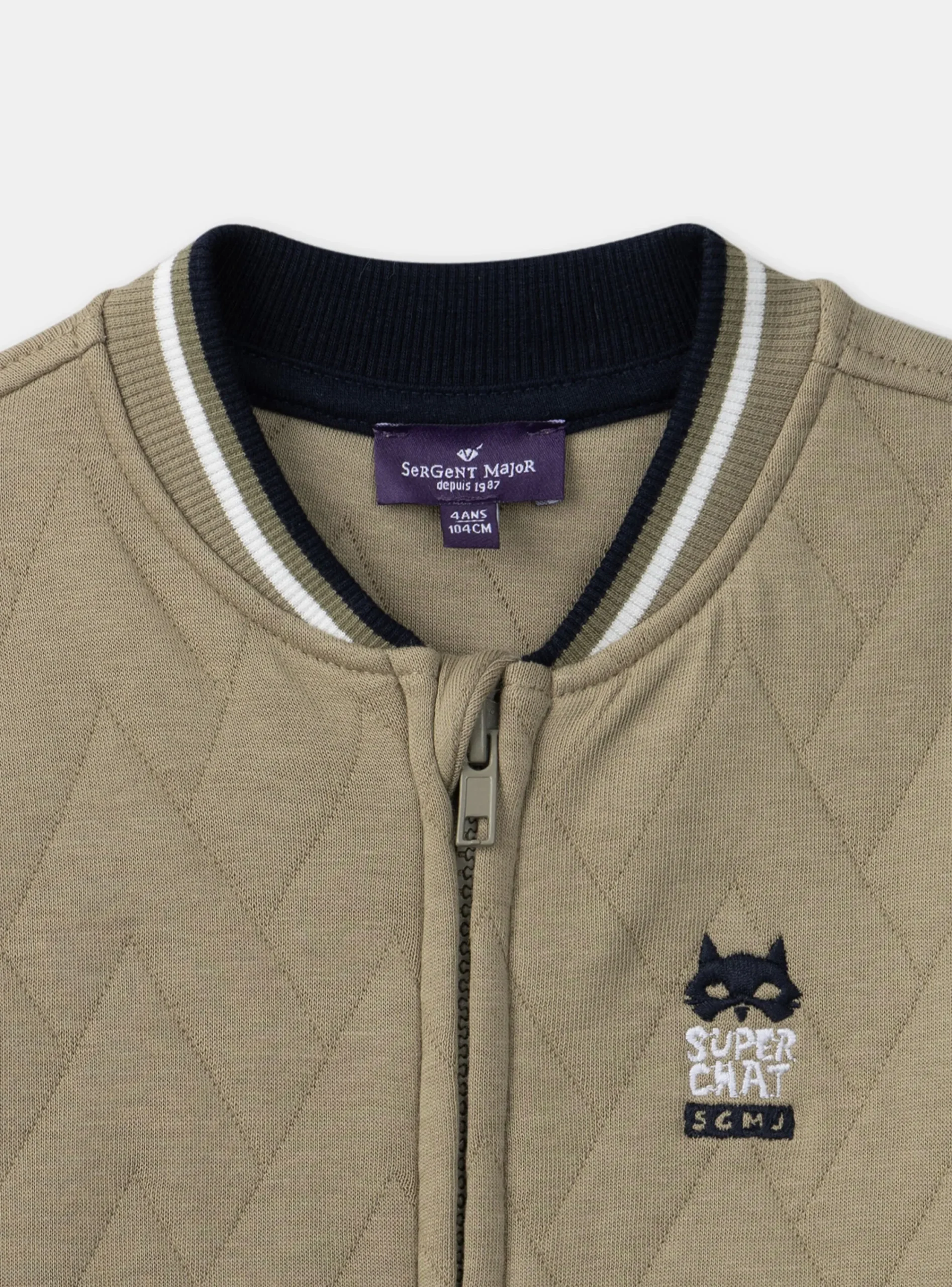 Knitwear, Sweater, Cardigan-Sergent Major Light Kaki KIDS CARDIGAN