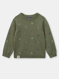Knitwear, Sweater, Cardigan-Sergent Major Light Kaki PULLOVER