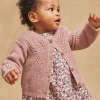 Knitwear, Sweater, Cardigan | Knitwear, Sweater, Cardigan-Sergent Major Lilac openwork knit cardigan