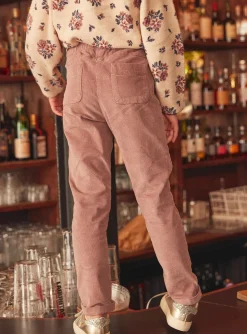 Trousers, Jeans And Legging-Sergent Major Lilac velvet pants