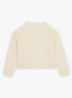 Knitwear, Sweater, Cardigan-Sergent Major long sleeved ecru cardigan