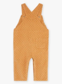 Romper, Jumpsuit & Outfit | Romper, Jumpsuit & Outfit-Sergent Major Long yellow corduroy dungarees with polka-dot print