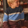 Knitwear, Sweater, Cardigan-Sergent Major Long-sleeved chocolate sweater