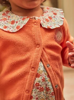 Knitwear, Sweater, Cardigan | Knitwear, Sweater, Cardigan-Sergent Major Long-sleeved orange cardigan