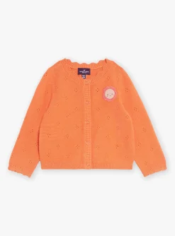 Knitwear, Sweater, Cardigan | Knitwear, Sweater, Cardigan-Sergent Major Long-sleeved orange cardigan
