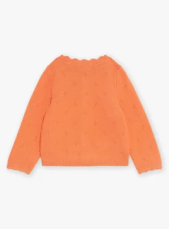 Knitwear, Sweater, Cardigan | Knitwear, Sweater, Cardigan-Sergent Major Long-sleeved orange cardigan