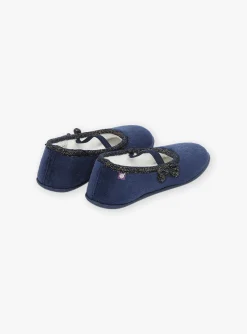 Shoes-Sergent Major Midnight blue ballerina slippers