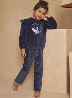 Pajamas-Sergent Major Midnight blue pyjama top and bottoms