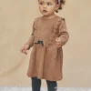 Dress | Dress-Sergent Major Mottled brown dress in fancy knit