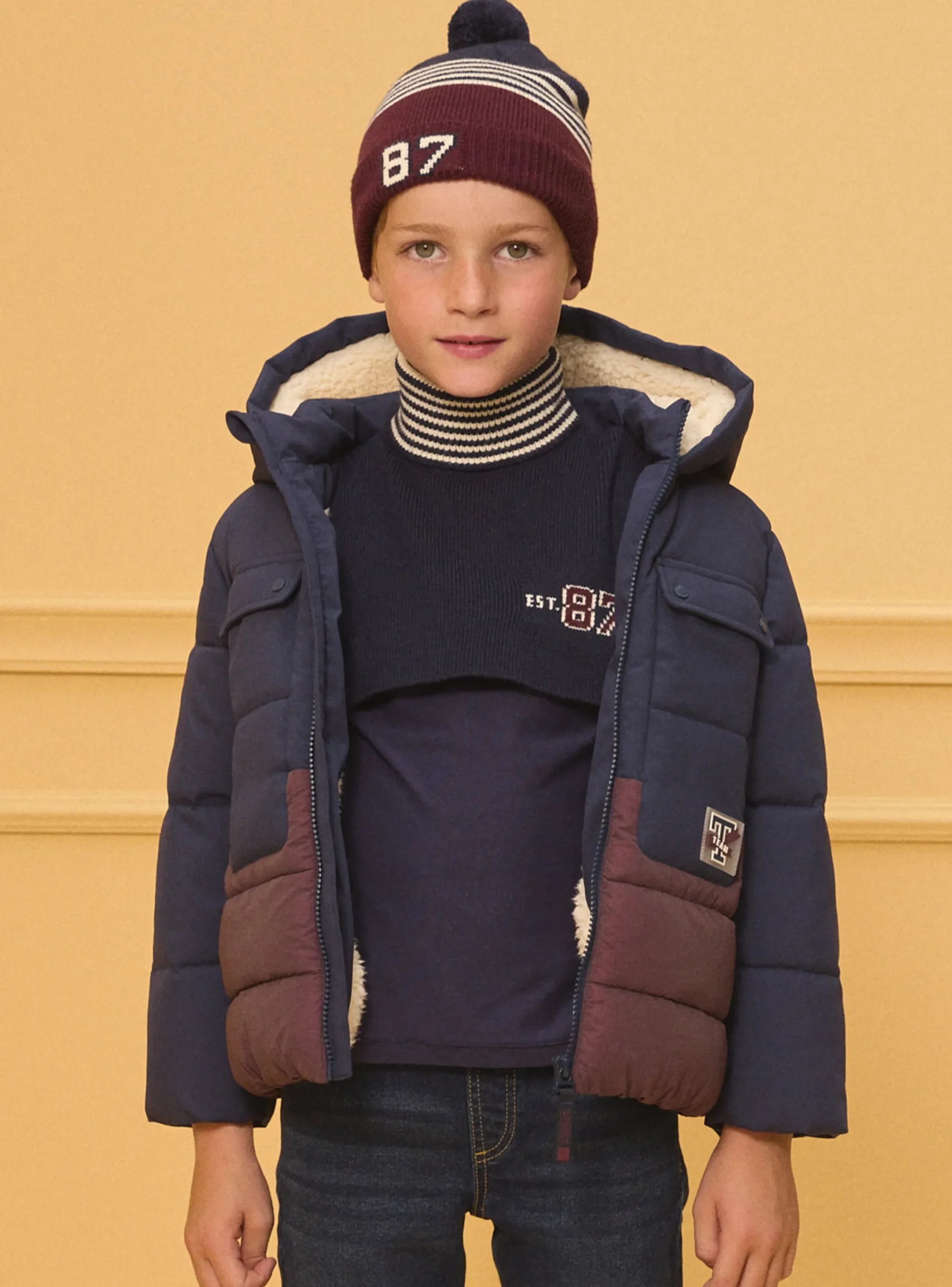 Beany, Scarf & Gloves-Sergent Major Navy BEANY