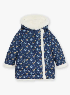 Coat, Parka, Jacket-Sergent Major Navy blue and ecru reversible down jacket