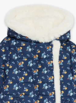 Coat, Parka, Jacket-Sergent Major Navy blue and ecru reversible down jacket
