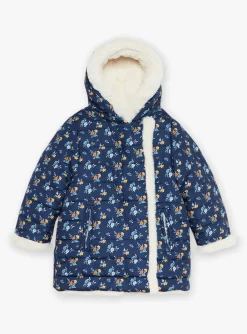 Coat, Parka, Jacket-Sergent Major Navy blue and ecru reversible down jacket