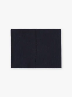 Beany, Scarf & Gloves-Sergent Major Navy blue and orange knitted snood