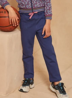 Sweatpants-Sergent Major Navy blue and pink jogging suit